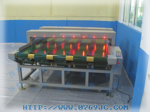 东莞长安某纤维制品厂超宽幅检针机应用案例