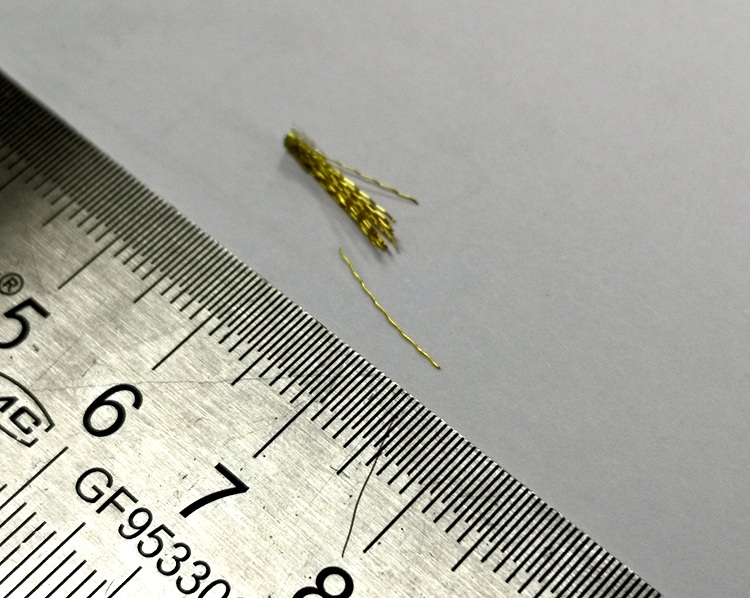 铜色钢刷丝的金属异物检测难度公告